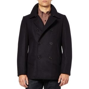 J CREW Wool Blend Double Breasted Pea Coat Jacket